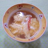 カニ缶汁deスープ
